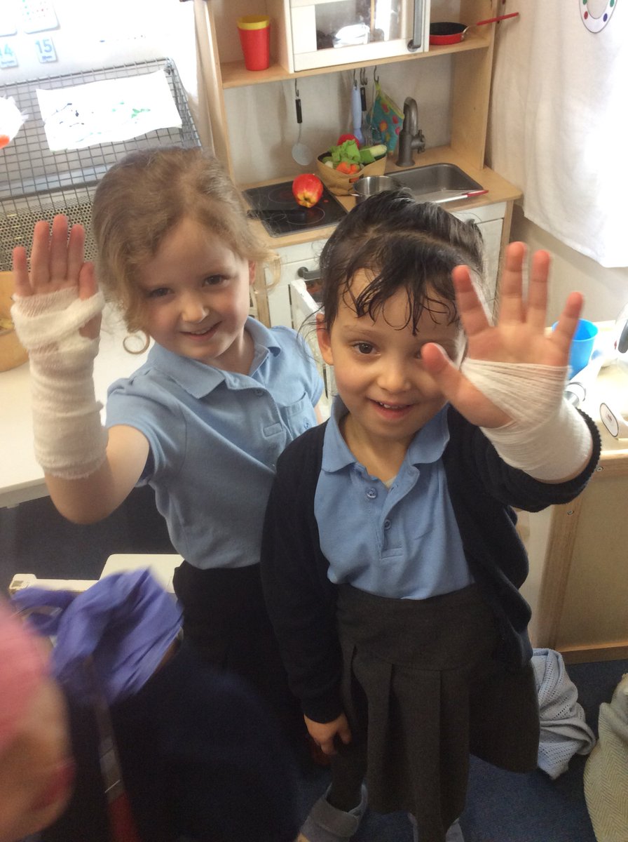Squirrel Class having fun this morning with a visit from Jess the nurse!