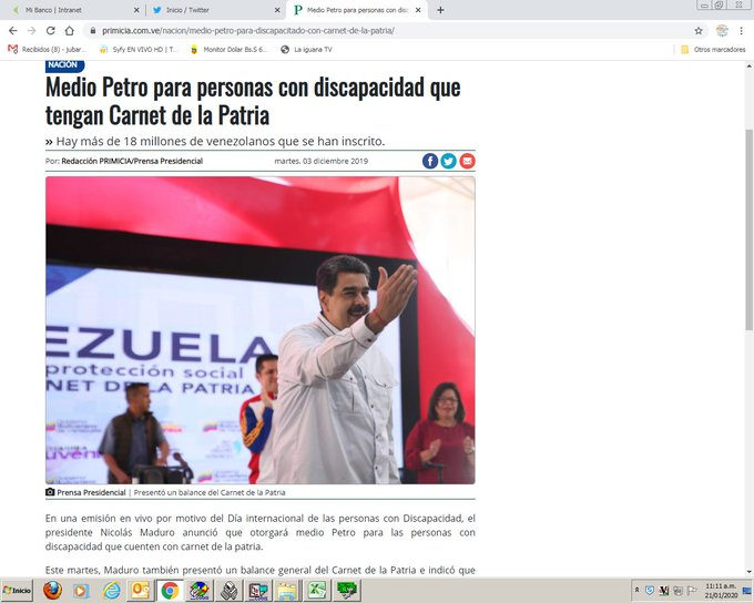 jubaran61's tweet photo. @Conapdis @MisionDrJGH @CarnetDLaPatria @NicolasMaduro @ConCiliaFlores CAMARADAS ALGUNO DE USTEDES PODRÍA DECIRME PARA CUANDO ES EL 1/2 PETRO DE LOS DISCAPACITADOS?? SERA QUE LES MAMARON GALLO O LES JUGARON GALLO GUINDADO?? @evitamacea @JohanettPalaci1 @DeVueltaLinda @f_nairicita https://t.co/8Cd6EKUkpq