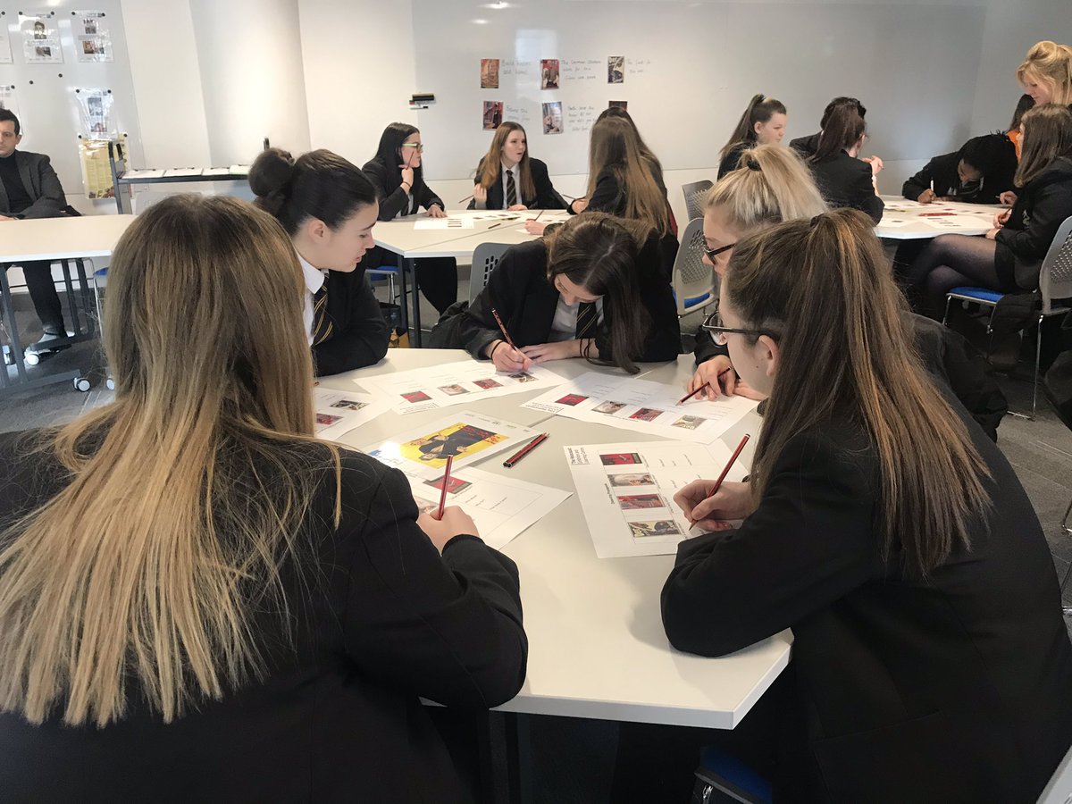 LauraGHWY's tweet photo. Got Year 10 students from @airedaleacademy on campus today for a History-themed visit! We’re currently enjoying a brilliant session from Hannah at the massively impactful @Holocaust_Hud 📝 @GoHigherWY https://t.co/obtWu7HeoX