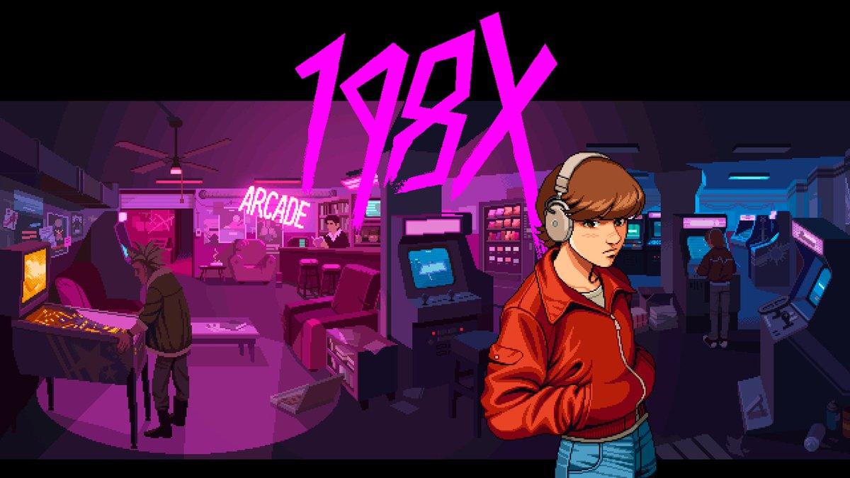 PuzzleOfMe's tweet photo. @198xgame is a cool #indiegame in which you embody a depressed teenage boy who loses himself in arcade games.

In Puzzle of Me it's more about bonding with the girl you love by playing arcade games. She'll react to how you play.

Be fair😇
... or tease her!😈

#visualnovel https://t.co/u8uCxkPl7y