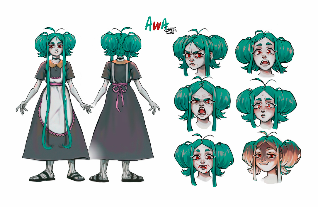 captaindoraora's tweet photo. Original Character - Awa #oc #originalcharacter #vampire #conceptart #characterconcept https://t.co/eVeCBtTe0F