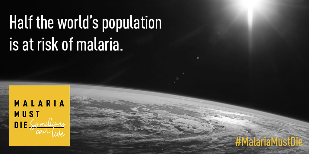 Just a few generations ago, #malaria was common in many more places than it is today. We have made amazing progress - but half of us are still at risk. #MalariaMustDie