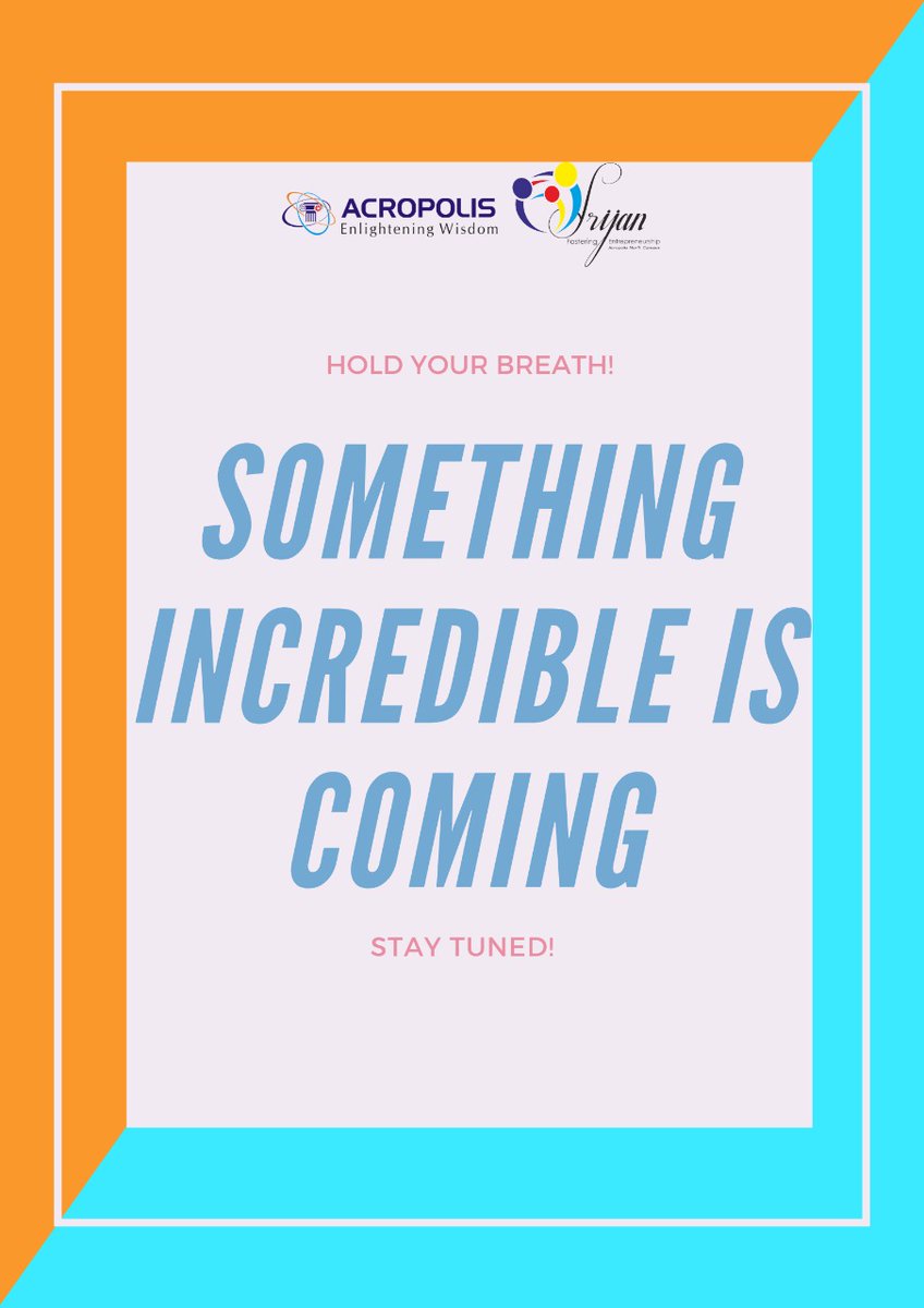 serishaa__'s tweet photo. SOMETHING INCREDIBLE IS COMING !! 

STAY TUNED 🎧

@ecell_acropolis @AcropolisIndia 
#Elead2020 
#comingsoon
#sculptingvision 
#mouldingfuture 
#creatingfuture 
#Esummitacropolis https://t.co/Kpd9Kxc0CA