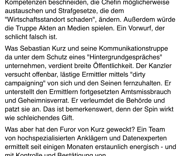 jetzt „Sebastian Kurz und seine Korruptionstruppe gelesen“ ...