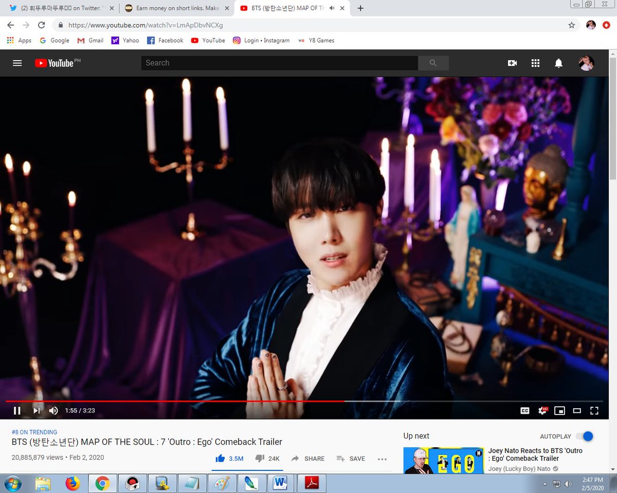 LOUDERTHAN80MBS's tweet photo. @BTS_twt 200105 [third day] — #Team🐙 #StreamingPHarty

#MAP_OF_THE_SOUL_7 #EgoIsComing #EGOComebackTrailer @BTS_twt https://t.co/YtnwYtwppV