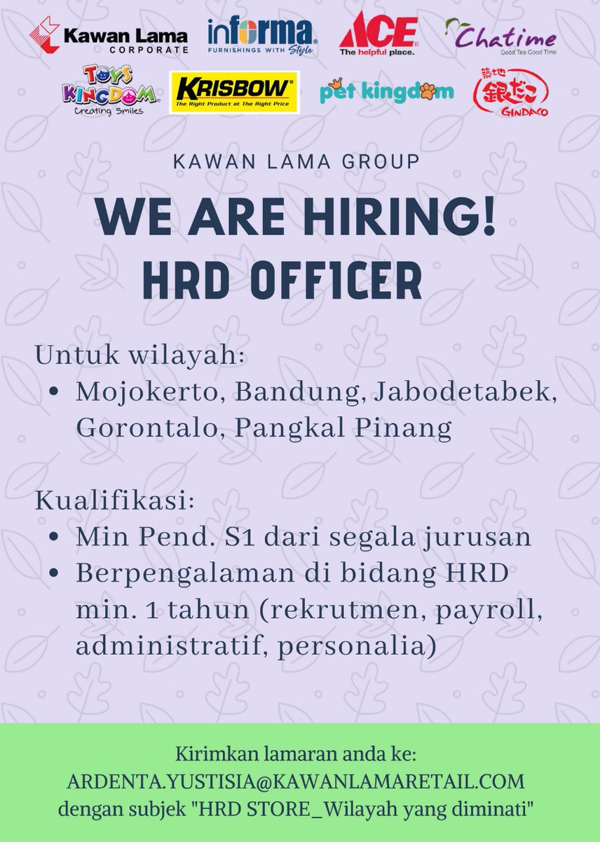 Lowongan lagiiii. Mari mari ditengokkk <a href="/LokerJktId/">Loker Jakarta</a> <a href="/LokerBdg/">Lowongan Kerja Bdg</a> <a href="/lokerhariini/">Lowongan Kerja</a>
