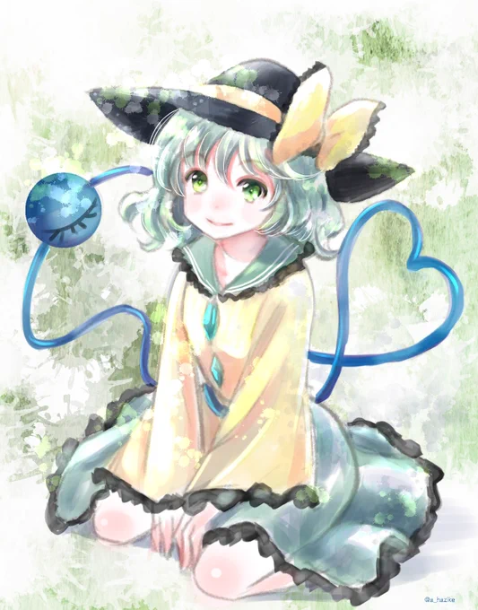 #見た人も古明地こいしを無言であげる   1年半くらい前のワンドロ絵も掘り出してみました 