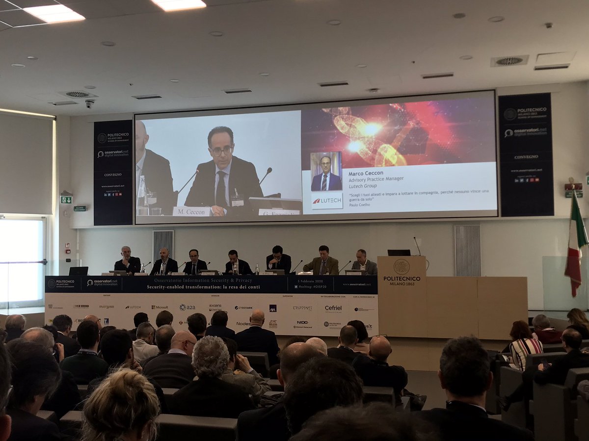Osserv_Digital's tweet photo. Marco Ceccon @LutechGroup spiega in che modo è stata supportata #DEPObank nel progetto di identificazione degli obblighi normativi e di messa a terra dei requisiti di sicurezza che la società deve garantire quando esternalizza una funzione o un servizio #OISP20 https://t.co/aQOrAGA7S7
