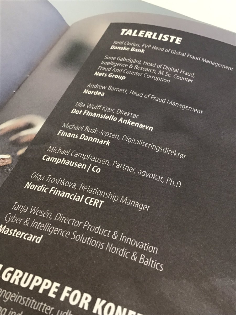 MicBuskJepsen's tweet photo. Tak 💪 til @FinanceDK og @m_camphausen for muligheden for i dag at fortælle om tværgående samarbejde om svindelbekæmpelse i den finansielle sektor på konferencen Payments and Fraud 2020 #payments #fraud #dkfinans https://t.co/dEOhIQ781J
