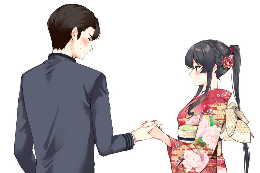 提督×矢矧らくがき 