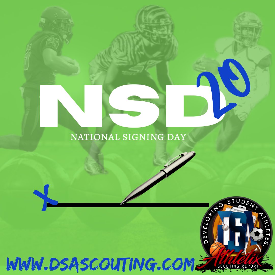 DsaScouting's tweet image. Congratulations to all the student-athletes who will be signing their National Letters of Intent today. #BeSeen #BeEvlauated #BeDSAcertified