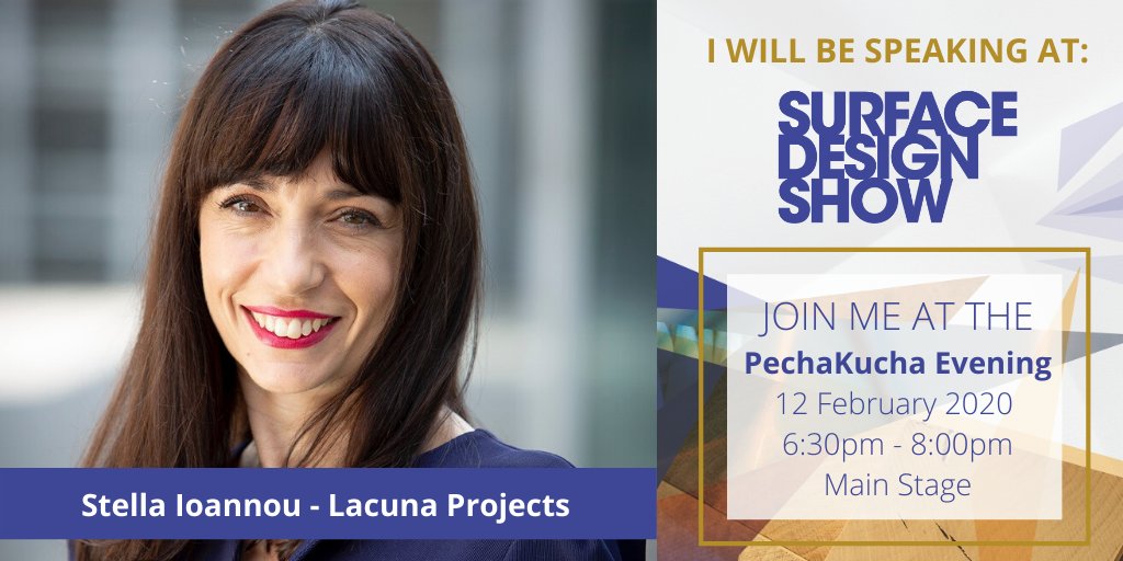surfacethinking's tweet photo. The #SDS20 PechaKucha Evening will take place on the Main Stage from 6:30-8pm on 12 Feb.
Presenters include:
- Dan Campbell, @StiffTrevillion
- Faye Davies, @BFFarchitects
- Ambra Dentella, #GoodWaste
- Stella Ioannou, @LacunaProjects
#PechaKucha #Presentations https://t.co/r79VkZdJC2