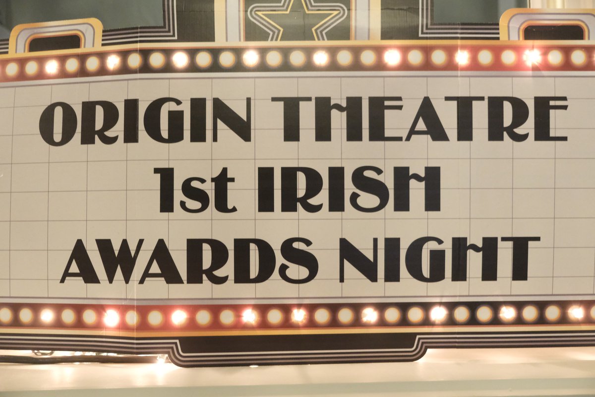 Fishamble's tweet photo. What an amazing way to wrap up our US tour of #MazandBricks by @EvaO_Connor! After Fishamble received 5 nominations for #MazandBricks, Ciaran O'Brien (@cobbler00) won Best Actor at the @OriginTheatre1 #1stIrishFestival Awards (received by Director Jim Culleton on his behalf). https://t.co/l7G7wLlEKa