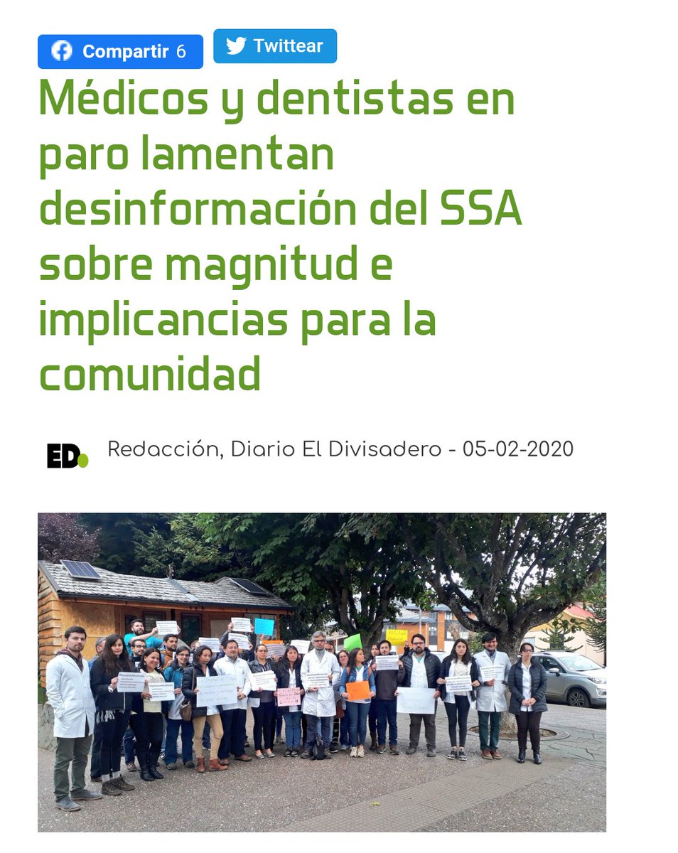 AysenMgz's tweet image. Hoy en diario local #APSAysenMovilizada aclara puntos sobre el conflicto actual. La atención primaria debe ser fortalecida y la atención en zonas aisladas asegurada.  eldivisadero.cl/noticia-55558