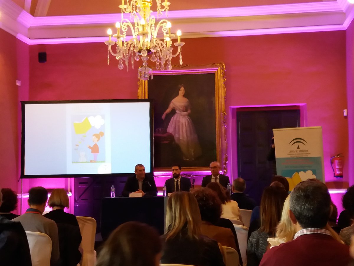 LauraMarPor's tweet photo. El @cepbollullos presente en las VIII Jornadas Regionales de la Red Andaluza de Bibliotecas Escolares que están teniendo lugar en Jerez. https://t.co/VI2n18fnOc
