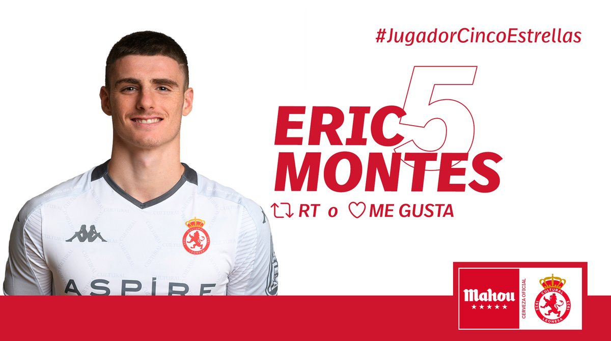 RT o MG si crees que Eric Montes ha sido el #JugadorCincoEstrellas del <a href="/CyDLeonesa/">Cultural y Deportiva Leonesa</a>  en enero (3/6)