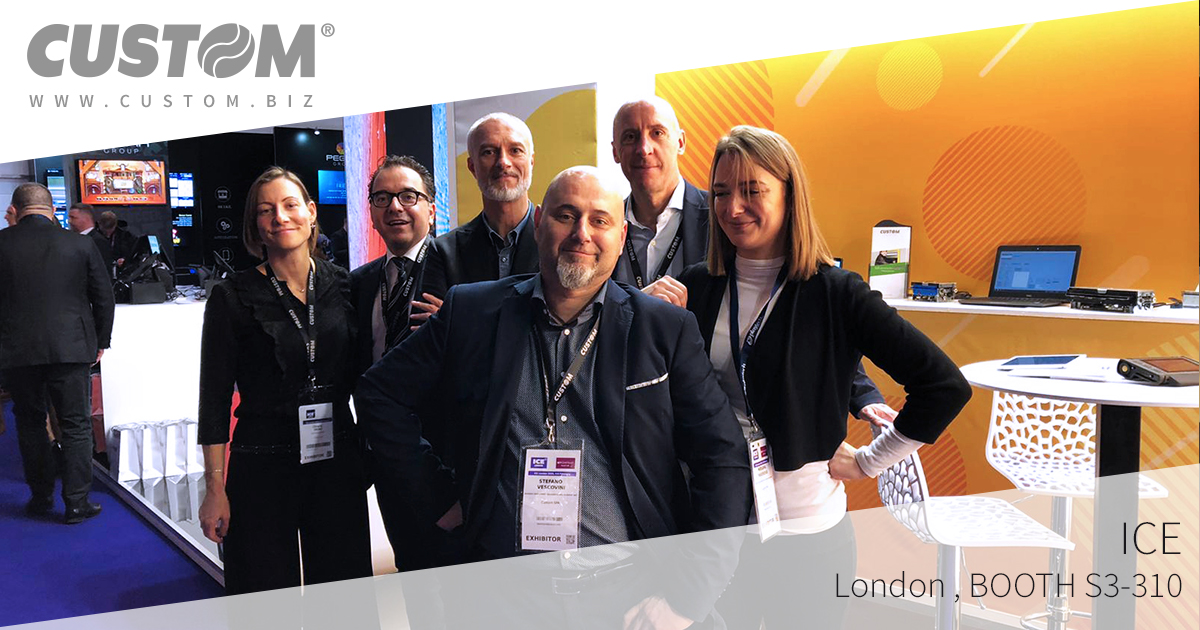 Custom_Group's tweet photo. Second day at ICE London 2020, the most important global event dedicated to gaming innovation. 
Join us at Booth S3-310!

#ICE2020 #icelondon2020 #IntoTheFuture #RaceIntoTheFuture #CustomGroup #gaming #betting #lottery #AugmentedReality https://t.co/MGk4ePtNY1