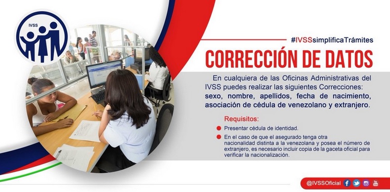 OAMacaracuay's tweet photo. #05Feb | Amigo #Asegurado, en cualquiera de nuestras Oficinas Administrativas a nivel nacional @ooaaivss puedes realizar tu #CorreccionDeDatos #IVSSSimplificaTramites. #ProducciónEnCrecimiento @NicolasMaduro @magallyvina @EduardoPinateS @psuvaristobulo https://t.co/ZvTb6bmKw3