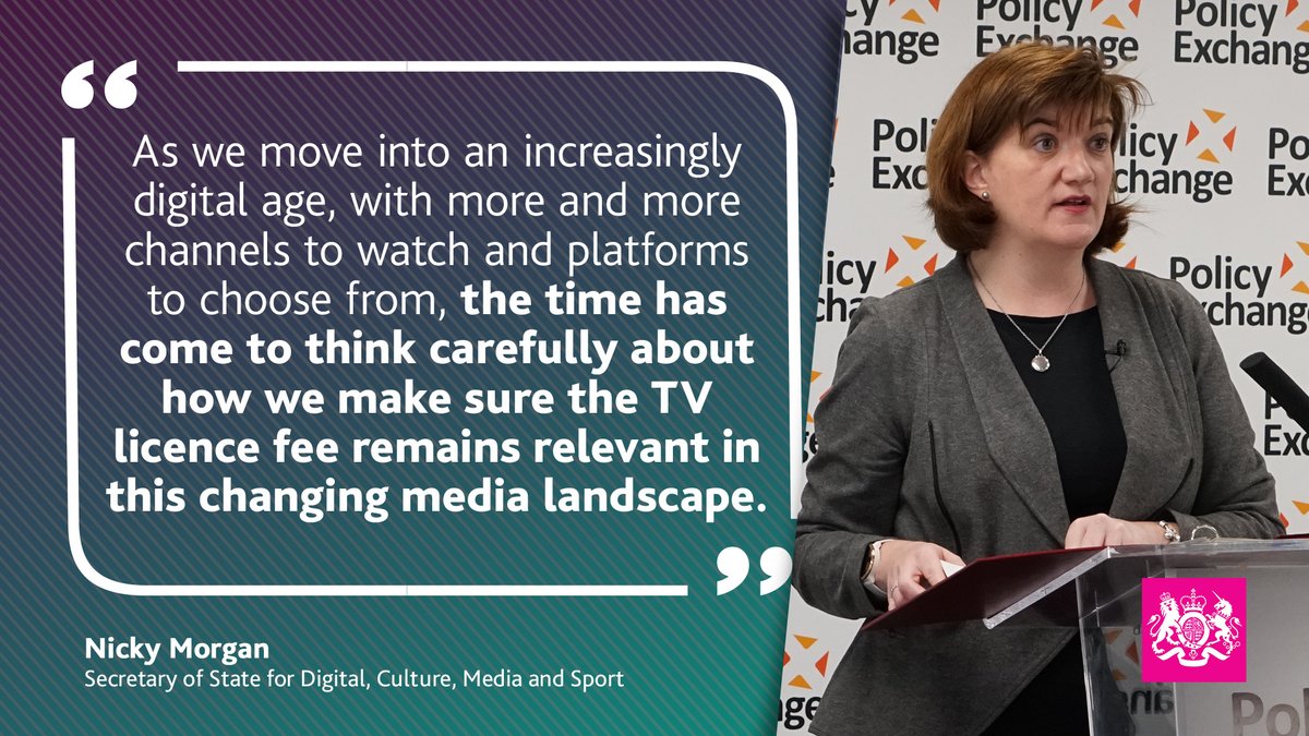 As we move into an increasingly digital age, with more and more channels to watch and platforms to choose from, the time has come to think carefully about how we make sure the TV licence fee remains relevant in this changing media landscape.