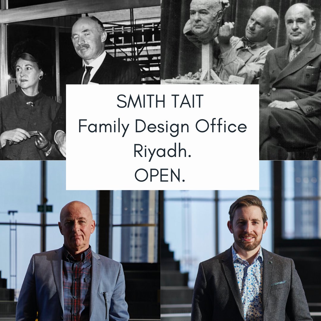 SMITH TAIT has officially opened the Riyadh Lighting #Design Office. 

It marks 50 years since grandfather, Gordon Tait, set up in 1970. 

Slightly emotional to think that I am walking the same steps as my Grandfather. It's in the blood. 

#heritage #family #Lightingdesign