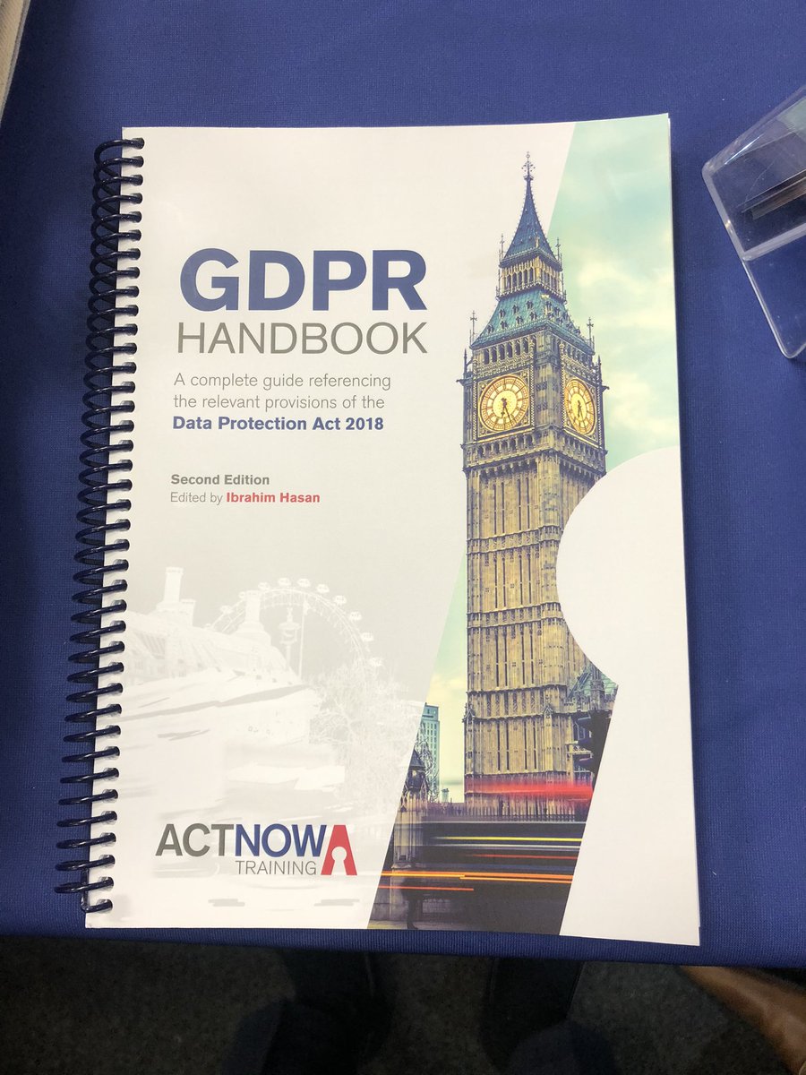 IbrahimH_Lawyer's tweet photo. Come and visit us on stand 15 to take a look at our complete guide, the GDPR handbook edited by Ibrahim Hasan #GDPR #PrivSecLDN #ActNow @DataProtectWF https://t.co/5OuuMINO5Z