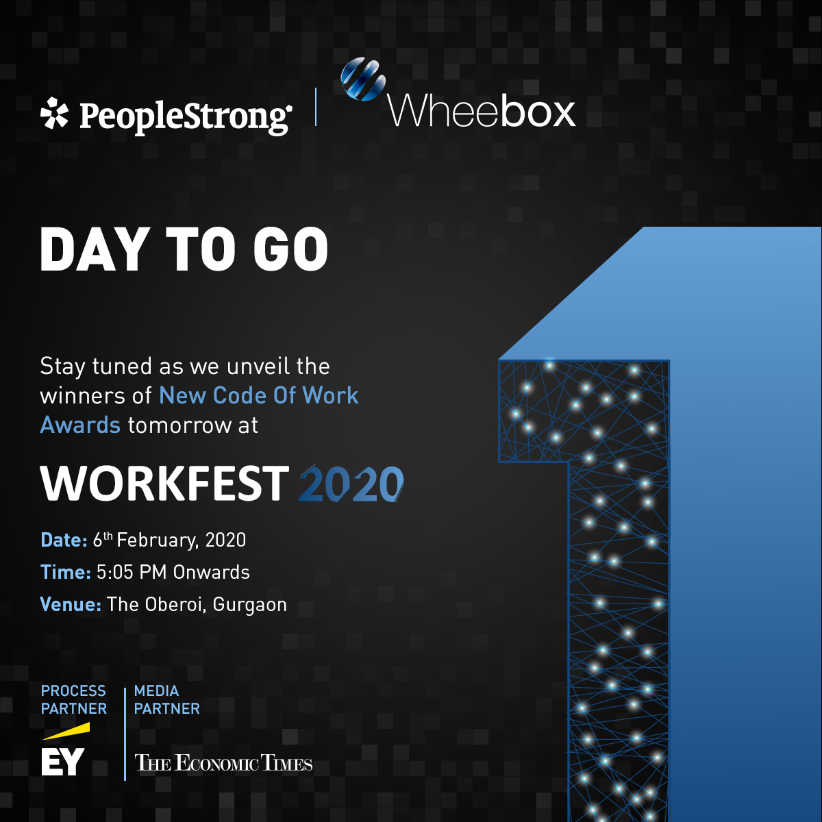 Stay tuned as we unveil the winners of the New Code Of Work Awards tomorrow at our gala event Workfest 2020 at The Oberoi, Gurugram. bit.ly/2RfpcEE #workfest2020 #worktech #HRTech #futureofwork #NewCodeOfWork