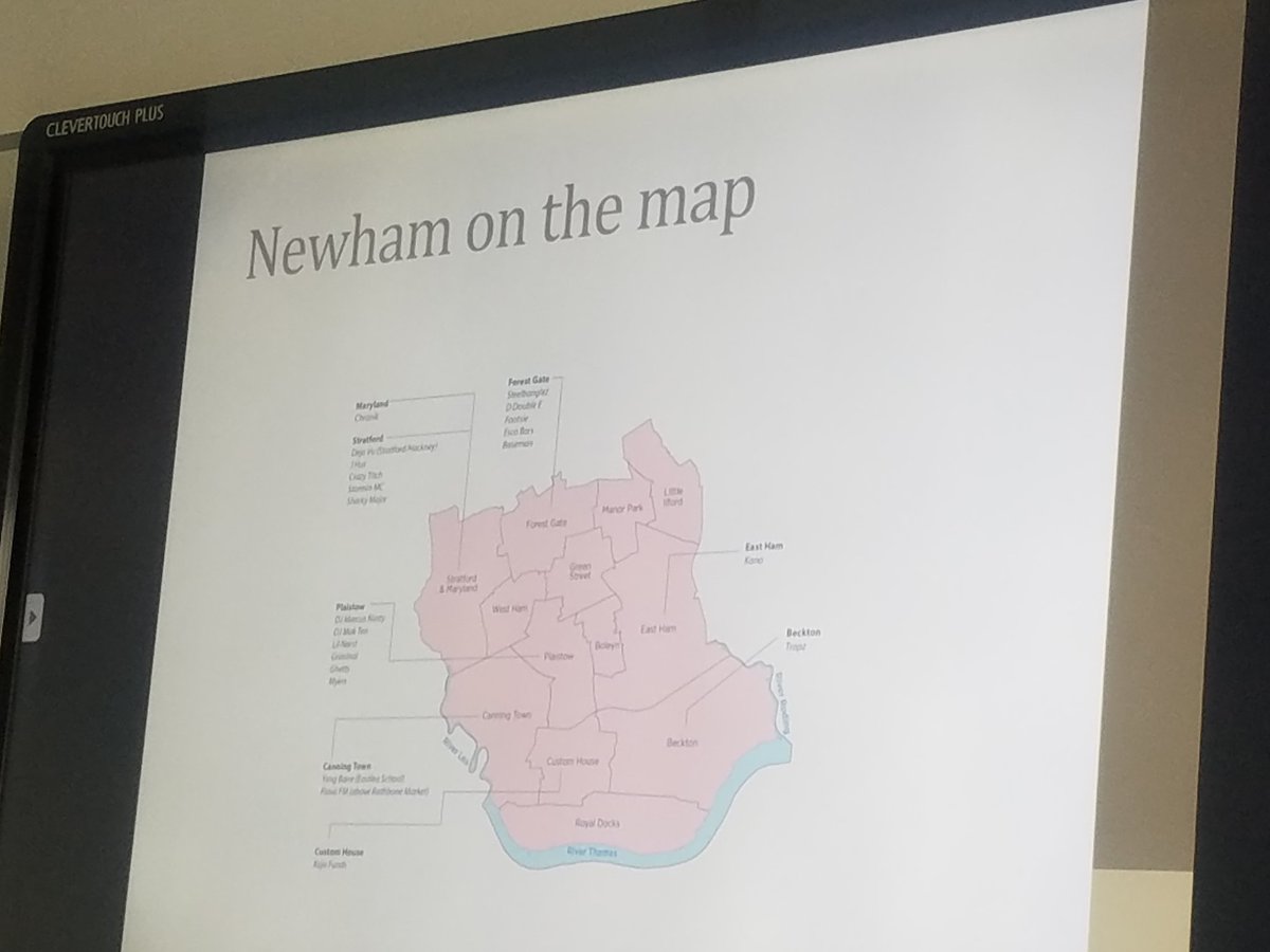 The importance of culture and place in the creation of grime is located (in part) in Newham #joywhite