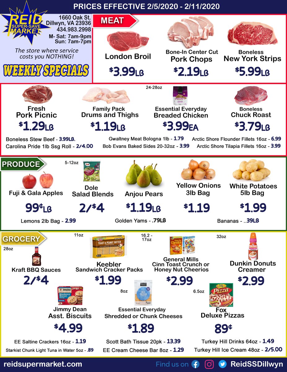 Reid Super Save Market Dillwyn, VA (ReidSSDillwyn) Twitter