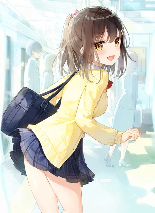 「せんぱい、早く早く♪」 