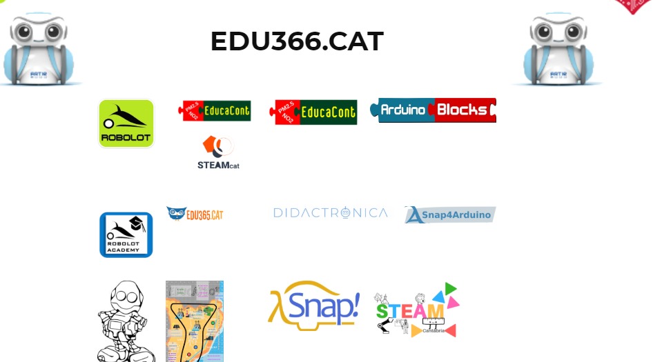 Edu440_cat's tweet photo. @ROBOLOT Team vol posar el seu granet de sorra amb @edu366_cat , espai amb accés a aquelles eines que ens semblen interessants
@educacont1 @arduinoblocks @edu365 @SnapCloud @microblocksfun @robolot https://t.co/cdaCuxJUvU #EduCatbot i molt més trobareu a: https://t.co/MjTIFcaoTj https://t.co/kJoBBjhDT3