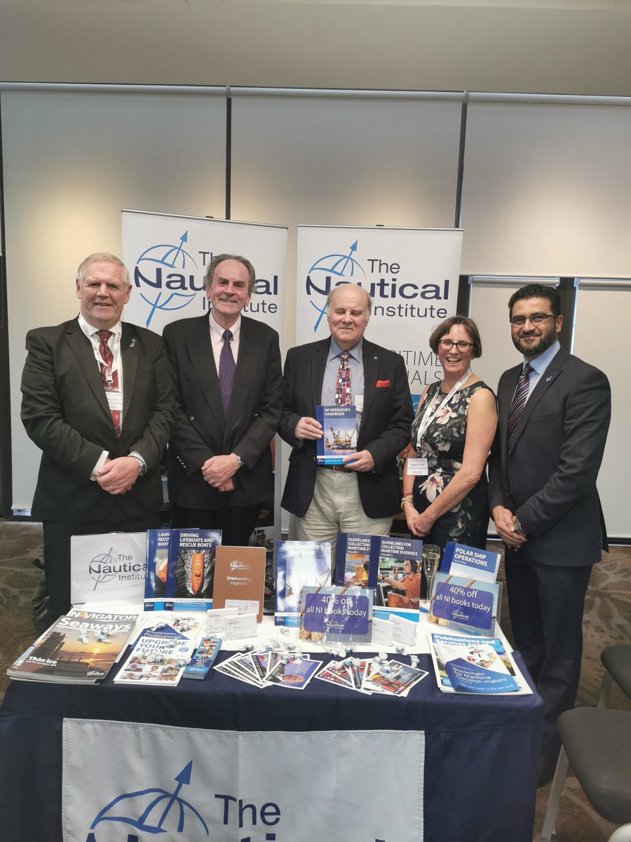 Very pleased to be at the OSJ conference in London sharing a panel discussion and our experiences delivering the world-leading scheme for DPOs.  
Also launched Third Edition of the Dynamic Positioning Operators Handbook.  Photo of the author David Braye and some of our HQ team.