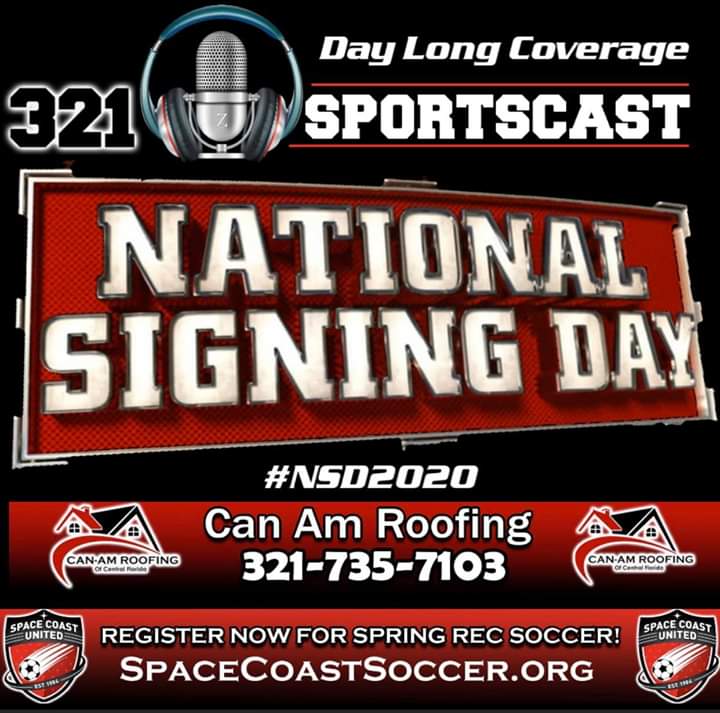 321sportscast's tweet photo. 321SPORTSCAST DAY LONG COVERAGE OF NATIONAL SIGNING DAY:
Join #321Sportscast @zlotsports as he travels the county covering #NationalSigningDay for the student athletes in #BrevardCounty.
#ncaa #NSD20 #prepsports #Fhsaa #BeGreat #freeeducation #supporttheyouth https://t.co/X7n5KfMI39