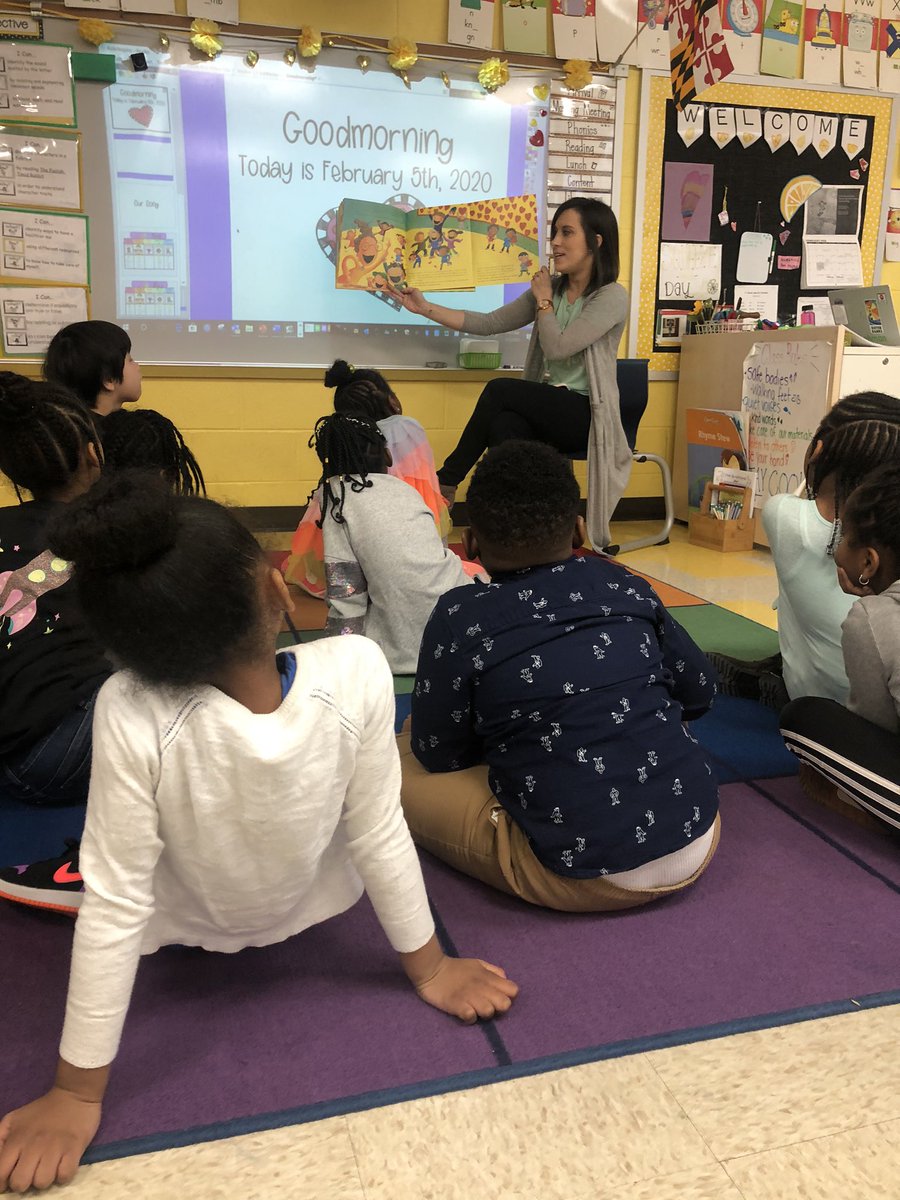 MsLehman_LMES's tweet photo. @LyonsMill We were so excited to have @MrsTiburziLMES read to us for #WorldReadAloudDay2020 !#LMESReads https://t.co/r8ffonMKvE
