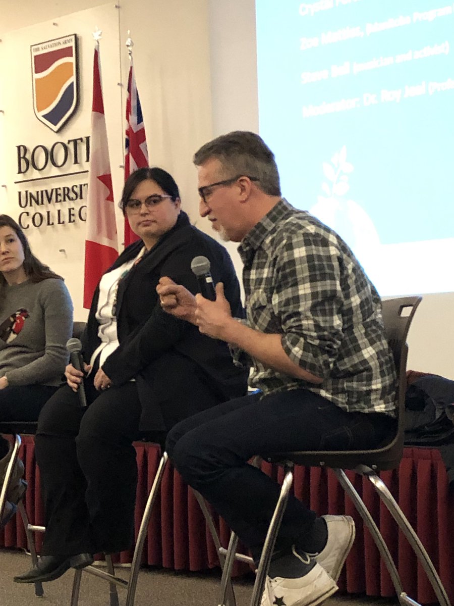 BoothUC's tweet photo. “So many churches are not having this conversation. But I think a time of greater enmity is coming and we have to prepare how to be like Christ in that.” Steve Bell. #ClimateChange #ClimateJustice #boothuc https://t.co/5I51id7BVl