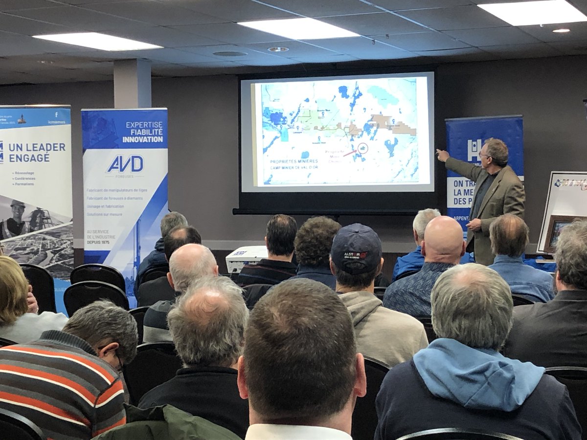 CartierRess's tweet photo. Our CEO, @PCloutierECR , was in Amos yesterday for his presentation "2020: A Key Year for the Chimo Mine Project" during a gala for the CIM’s Amos chapter.
#ChimoMine #ICMAmos https://t.co/OQgbe9SzjN