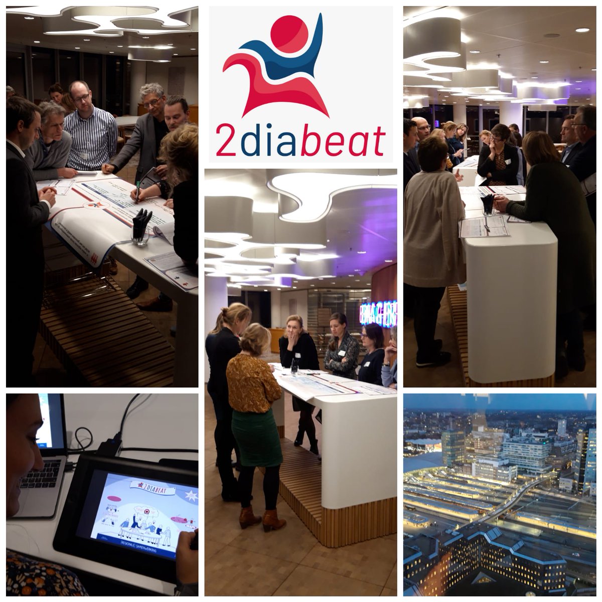 Utrecht, 2e #2diabeat regiobijeenkomst, samen met professionals uit diverse organisaties zijn we aan de slag om met #leefstijlinterventie 's de opmars van #diabetestype2 te stoppen. 
In Zwolle, 12-2 zijn er nog een paar plaatsen beschikbaar om mee te doen!
lnkd.in/dU6bu4V