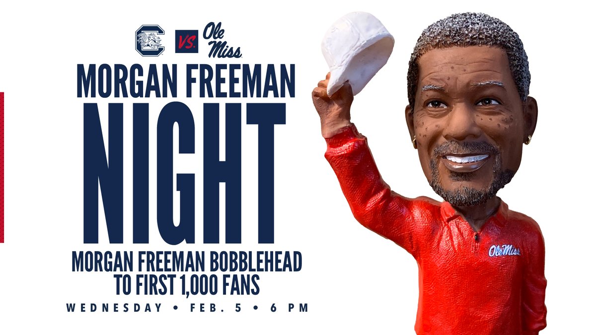 Seems like we have a popular item on our hands.... For those who can't make the game tonight, here's your chance!

RT this for your chance to win THIS Morgan Freeman bobblehead! Must be following our account to win‼️

#MorganFreemanNight #HottyToddy