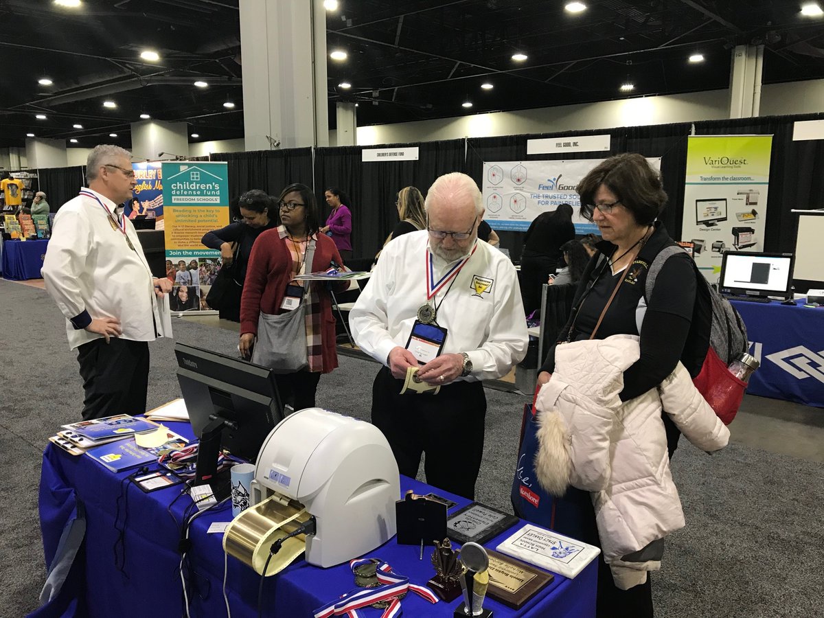 Pres_Solutions's tweet photo. We've had a lot of visitors and would love to meet you! Be sure you stop by our booth if you're attending @ESEA_network's 2020 National ESEA Conference today and tomorrow! Post below &amp; show us the personalized gift you received! 😊 #ESEAconference https://t.co/ttgRECqLAW