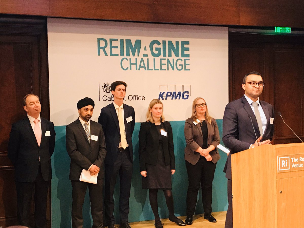 kpmguk's tweet photo. Next to take the stage at the #ReimagineChallenge Final is the TRAID team, presenting on how UK development programmes might create trade and investment opportunities - each team faces questions from our panel of judges ahead of choosing a winner this evening 

 @DFID_UK https://t.co/vQUC3JHXZu
