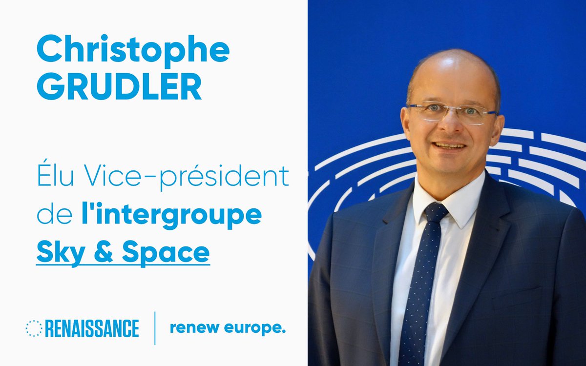 GrudlerCh's tweet photo. Heureux d’avoir été élu Vice-président de l’#intergroupe #Sky & #Space (Ciel et Espace) ce soir au Parlement Européen !
Un sujet #stratégique pour l’#autonomie de l’Union européenne, pour lequel je continuerai à m’investir sans relâche 🇪🇺 🛰 https://t.co/jMXZxDQGZS