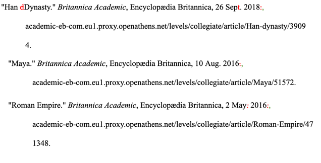 Dear <a href="/Britannica/">Encyclopaedia Britannica</a>, Thank you for removing "The Editors of Encyclopaedia Britannica" from MLA citations. Now can you please fix these other issues? Thank you. <a href="/mlastyle/">MLA Style</a> #citingsources #MLA8 #tlchat #istelib