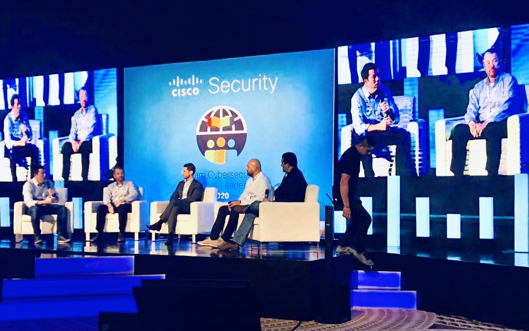 totalcybersec's tweet photo. Es el turno de #Totalsec de participar en el Cyber Talk Show “CISO panel” en #CiscoPartnerLeader #2020 https://t.co/t1gcqhlzfh