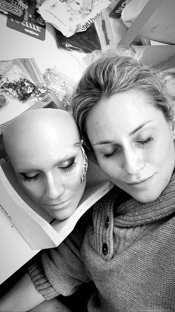 Found a new way of building my 3D makeups on my replica face cast which should cut down the time a bit. Cast by Lucy Edwards #makeupartist #makeupart #skulltress