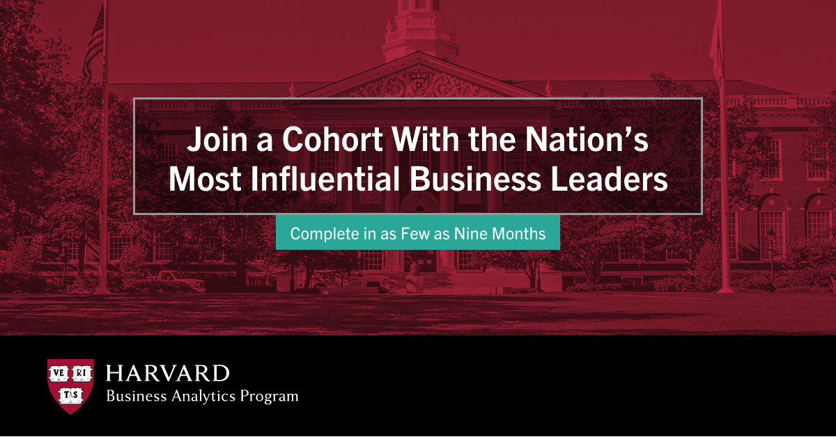 HarvardBizAn's tweet photo. Build Harvard-level expertise. Work with faculty and peers whose accomplishments are recognized on a global scale. https://t.co/HFBn3RBe9k https://t.co/BIbByhDSn2