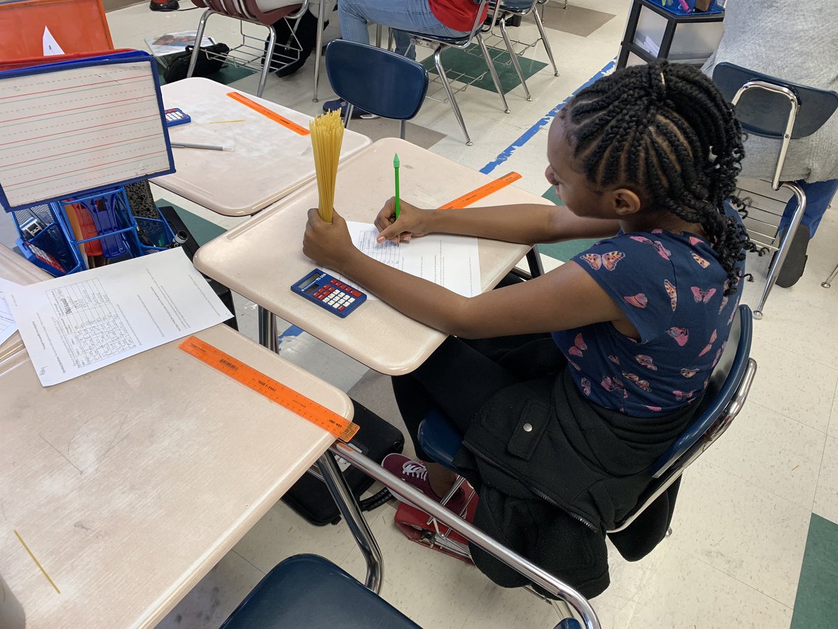 NLMS students in Mrs. Holmes class participating in a Triangle Inequality Investigation.