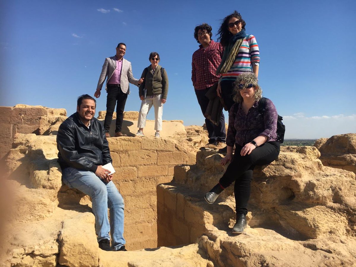 Next we went to Karanis with the chief inspector of the site, Ashraf Soubhy, who spared so much of his time. A total treat!
<a href="/FitzMuseum_UK/">Fitzwilliam Museum</a> <a href="/sarah_hany/">Sara Hany Abed</a> <a href="/Salpotintirah/">Lucy Wrapson</a>