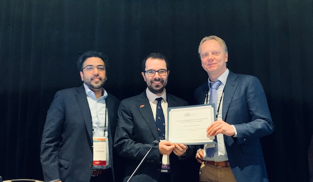 SIO (@sio_central) on Twitter photo Congratulations to Dr. Julius Chapiro <a href="/JuliusChapiro/">Julius Chapiro</a> who was awarded an SIO Research Grant at #SIO2020 for his project titled Molecular Imaging of the Immuno-Metabolic Crosstalk to guide Combination Therapies of Liver Cancer. <a href="/MartijnMr/">Martijn Meijerink</a> <a href="/MuneebAhmedIR/">Muneeb Ahmed</a> <a href="/YaleCancer/">Yale Cancer Center</a> <a href="/GuerbetGroup/">Guerbet Group</a> Congratulations to Dr. Julius Chapiro <a href="/JuliusChapiro/">Julius Chapiro</a> who was awarded an SIO Research Grant at #SIO2020 for his project titled Molecular Imaging of the Immuno-Metabolic Crosstalk to guide Combination Therapies of Liver Cancer. <a href="/MartijnMr/">Martijn Meijerink</a> <a href="/MuneebAhmedIR/">Muneeb Ahmed</a> <a href="/YaleCancer/">Yale Cancer Center</a> <a href="/GuerbetGroup/">Guerbet Group</a>