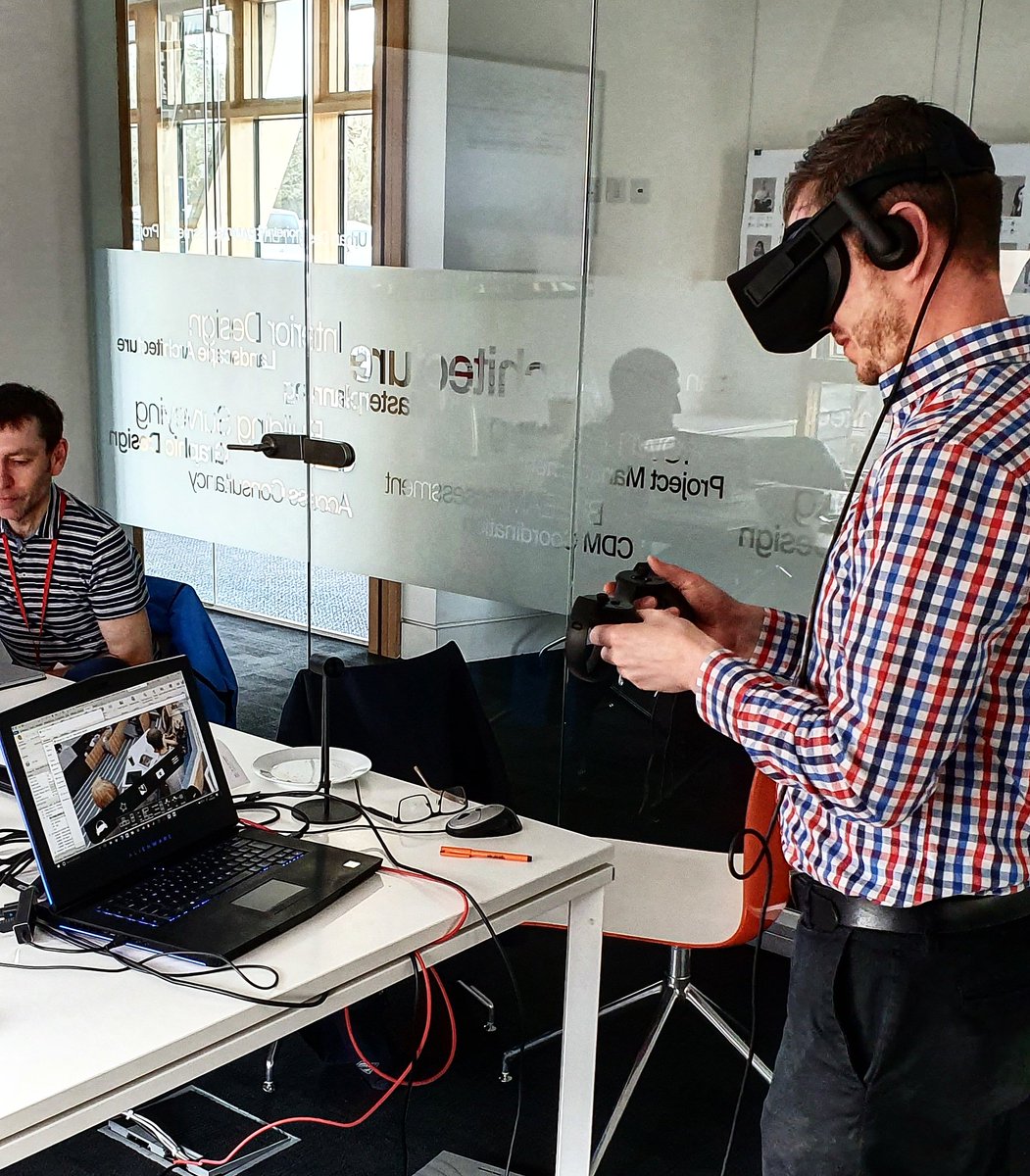 JJBrooks__'s tweet photo. Really enjoyed walking the client team from @plscu through some of the lecture theatres anticipated for delivery this summer. I finally got to use our Alienware and Oculus hardware!🙌
Looking forward to using more VR in the future -The possibilities are endless...@StrideTreglown https://t.co/QGSsFVDVG3