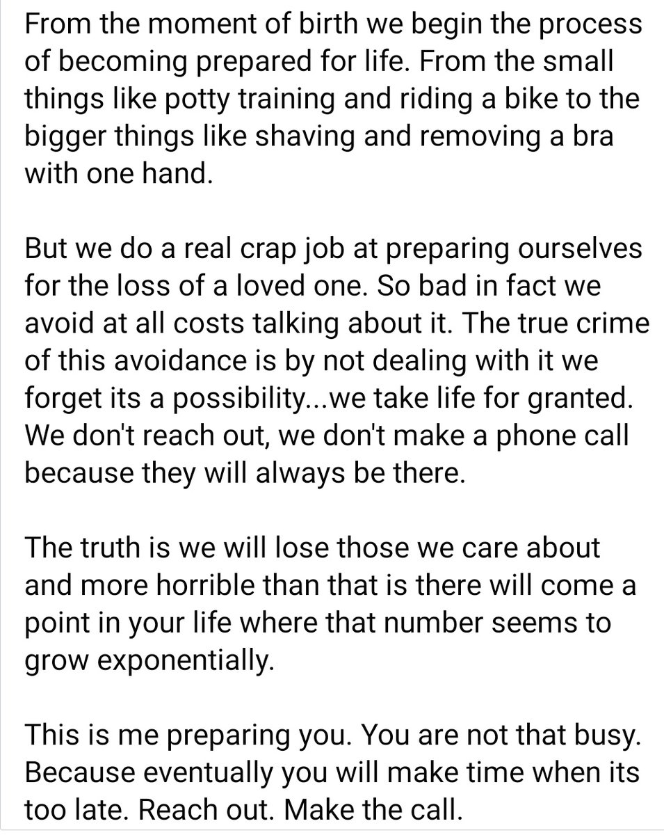 NoTime_ForThis's tweet image. Death is inevitable.

Make that call. There will be a time when it is too late.

#TueadayThoughts