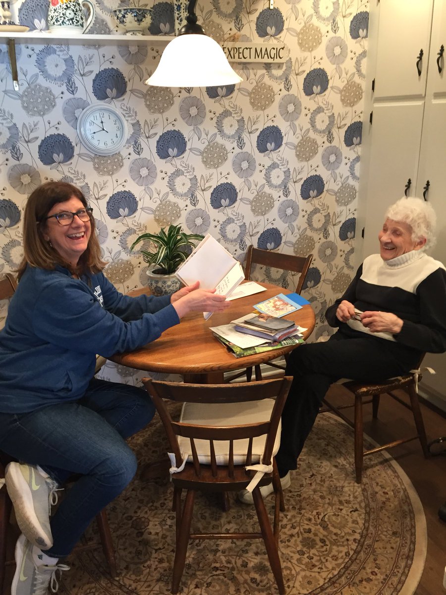 Doherty_28's tweet photo. Reading an inspirational book aloud to my mother on her 90th birthday!
#WRAD2020 @GBLibrary28 @GreenbriarD28 @charliemackesy https://t.co/Kl5ngah10X